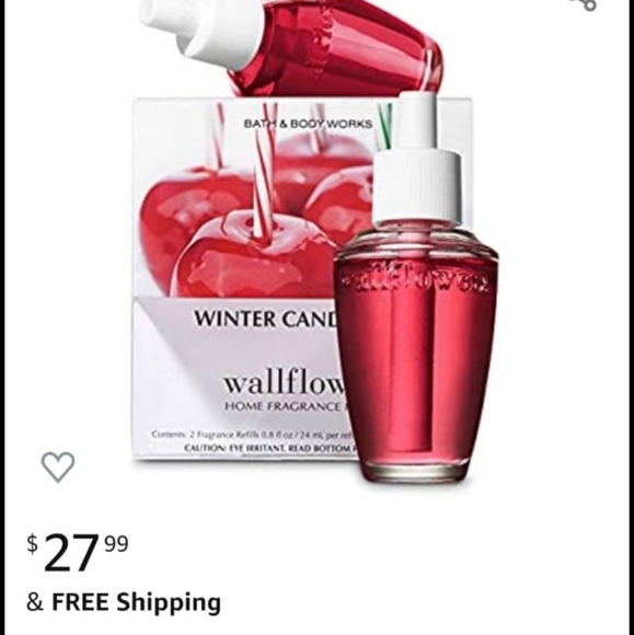 Refill pack of 2 bath and body works Winter candy Apple wallflowers - Picture 3 of 5